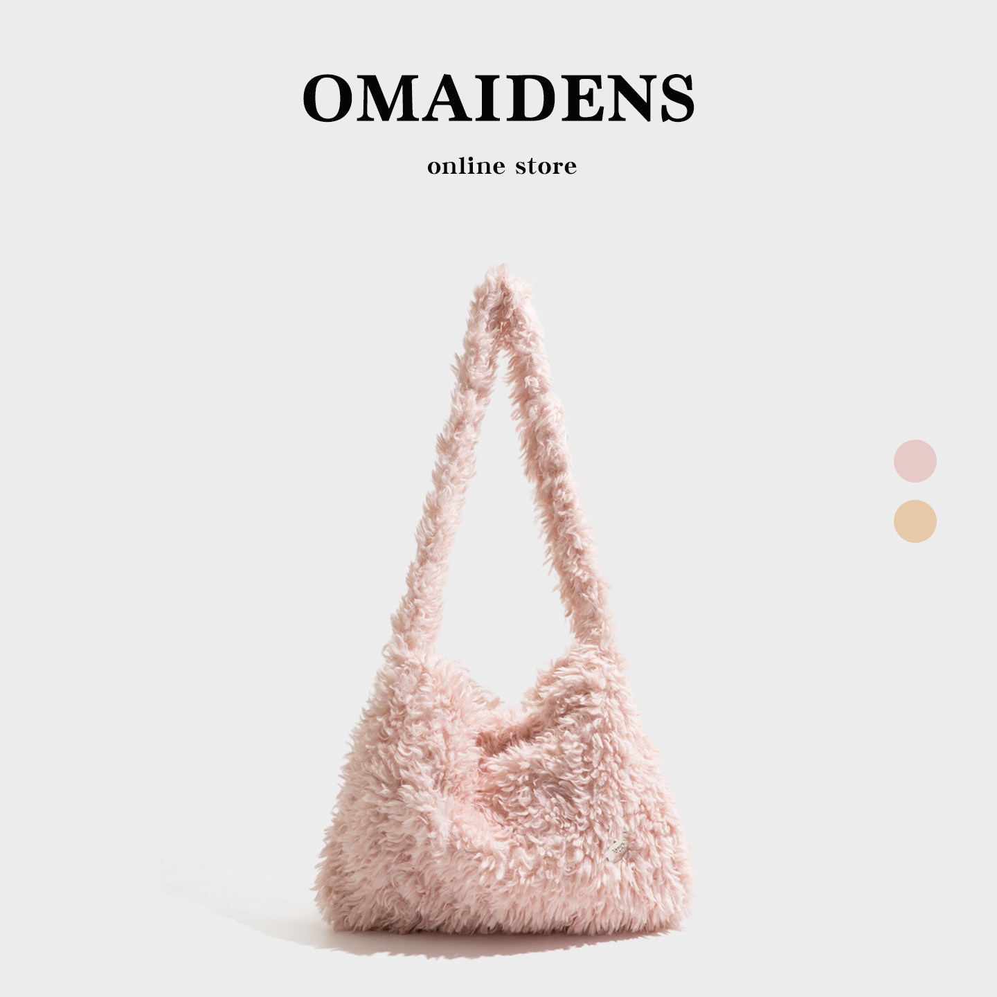 橙子少女毛绒包包多巴胺毛毛包韩系羊羔绒包包女式2025新款斜挎包,箱包皮具/热销女包/男包,托特包,淘宝优惠券,粉丝福利购,淘宝优惠卷