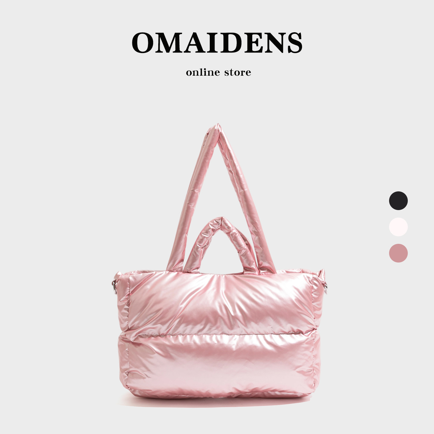 橙子少女日系休闲简约风羽绒棉托特包女2026春季单肩包轻便大容量,箱包皮具/热销女包/男包,托特包,淘宝优惠券,粉丝福利购,淘宝优惠卷