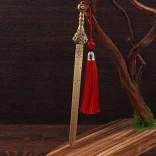 黄铜钟馗天师七星剑五雷剑道家用品震雷剑道家法器家居工艺品摆件