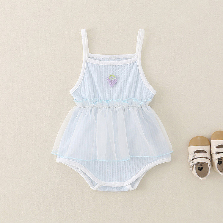 棉A类夏季三角爬男女通用连身衣/爬服/哈衣