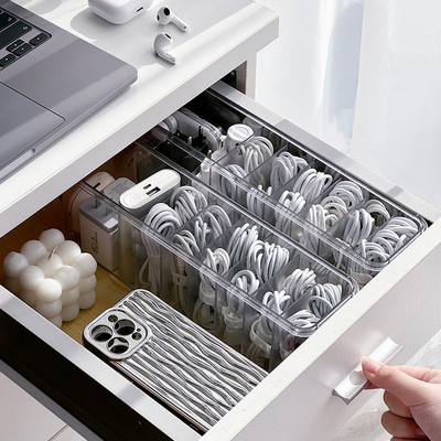 加高防尘数据线收纳盒