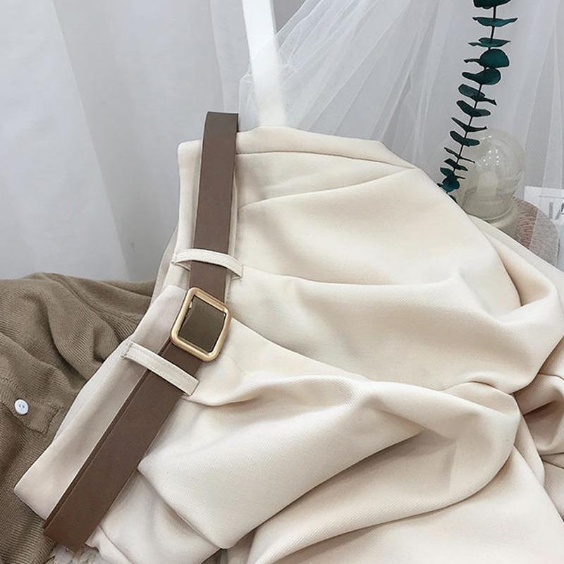 哥弟阿玛施正高腰直筒西装九分裤