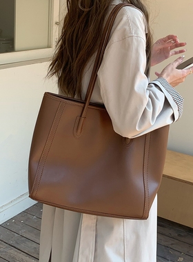 复古大容量包包2025新款秋冬韩版时尚百搭单肩托特包上班通勤女包