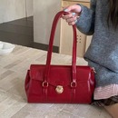 喜庆红色包包女2025新款 质感新娘包百搭气质手提包大容量单肩婚包