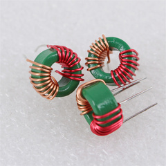 Chế độ chung cuộn cảm vòng màu xanh lá cây 10 * 6 * 5 800UH 900UH 1MH 3MH dây màu đỏ và màu vàng dây ferrite mangan-kẽm tách vết thương cuộn cảm lõi không khí cuộn cảm