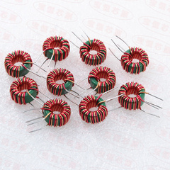 Cuộn cảm chế độ chung 10 * 6 * 5 800UH1MH dây đôi màu đỏ và màu vàng và vết thương dọc kẽm mangan vòng màu xanh lá cây cuộn cảm cuộn dây 0,5 cuộn cảm l cuộn cảm âm tần