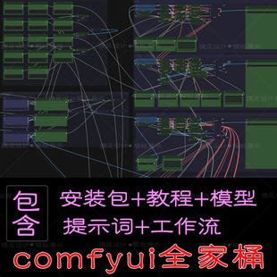 comfyui远程安装本地部署包comfy ui工作流从入门到精通教程