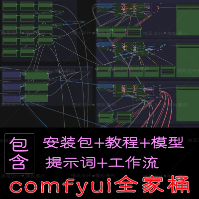 comfyui远程安装本地部署包comfy ui工作流从入门到精通教程