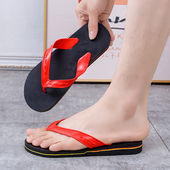 双鹅雷州红踏防滑沙滩轻便夹趾拖鞋 鞋 湛江人字拖广东经典 鹿晗同款