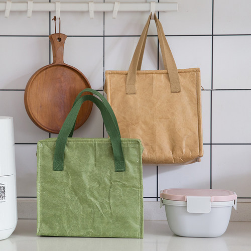 杜邦纸保温便当袋防水环保拉链