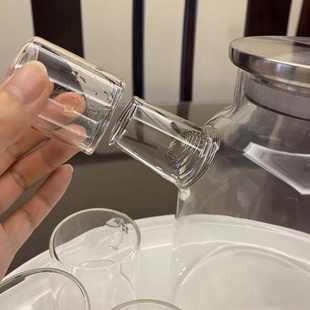 高硼硅耐热玻璃防尘罩壶嘴盖堵头配件安全卫生耐高温防虫塞子