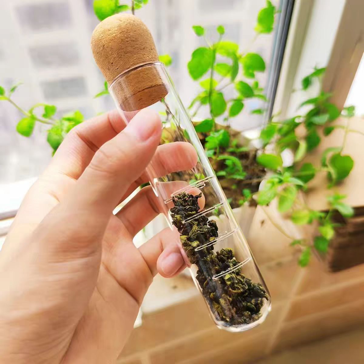 耐热玻璃试管滤茶器茶漏图片