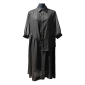 一两黄金·一两纱 889484 莨纱香云纱袍子衬衫 连衣裙DLF