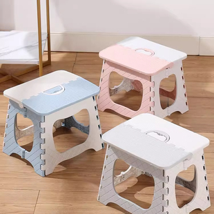 加厚塑料户外折叠凳子便携式家用小板凳马扎露营凳儿童户外小凳子