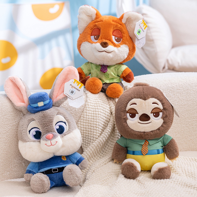 尼克朱迪闪电毛绒玩具疯狂动物城公仔玩偶狐狸兔子树懒娃娃礼物