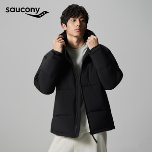 情侣款羽绒服Saucony索康尼运动休闲户外保暖防风冬季连帽外套