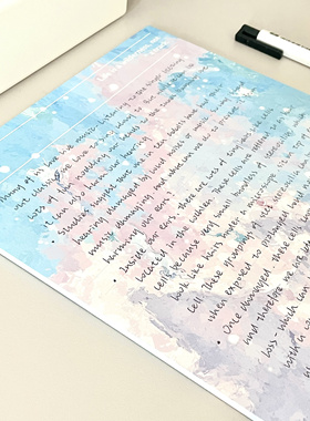 奶油苏打拍纸本可撕便签ins风手帐便签笔记本creamsoda蓝色风暴