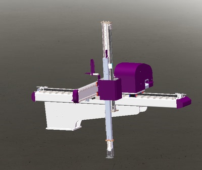伺服机械手sldprt图纸注塑机机械手机器人3d图纸模型