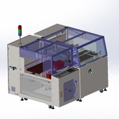 自动套袋封口机热收缩边封机5545H全套3d图纸设计