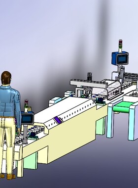 在线式喷涂设备3D图纸 T135  非标自动化设备3D图纸3D模型