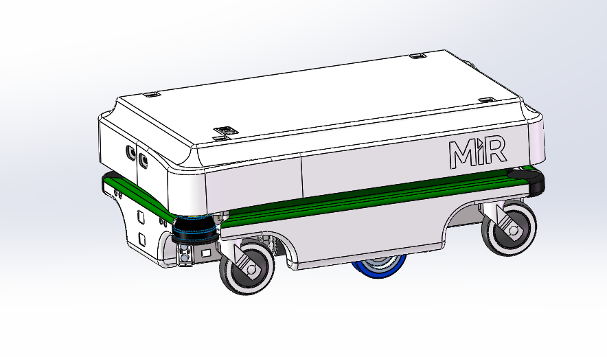 服务型agv机器人agv小车3d模型图agv图纸