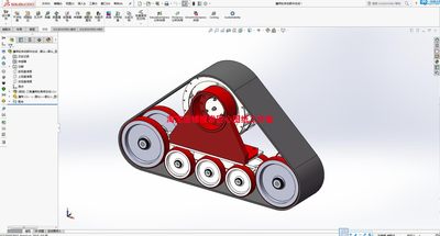 橡胶三角履带轮设计图纸3D图纸以及平面图 三维模型 机械建模参考