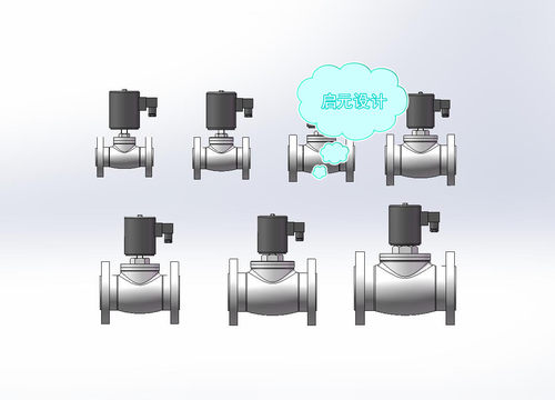 ZQDF蒸汽电磁阀3d图纸 soildworks3d设计图