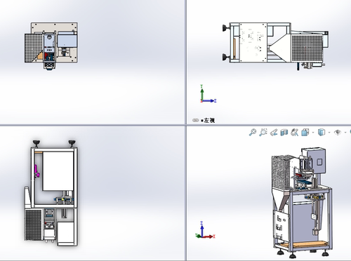 全自动手套热转印机手套烫字机3D图纸SolidWorks图纸+2d 三维模型