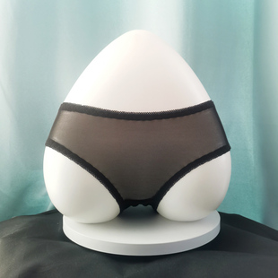 女生性感诱惑网纱全透明内裤 简约纯色三角裤 低腰透气速干 薄款 夏季