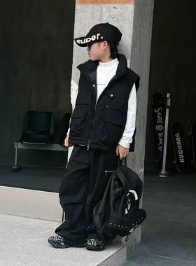 2025冬季青少年拉链加棉时尚马甲儿童加厚马夹2750