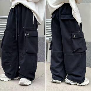 男童宽松休闲裤 款 2602 2026儿童春秋休闲大口袋工装 嘟妈青少年装