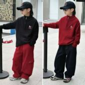 2026儿童冬季 加厚半拉链毛线衣男童冬天立领针织衫 3670