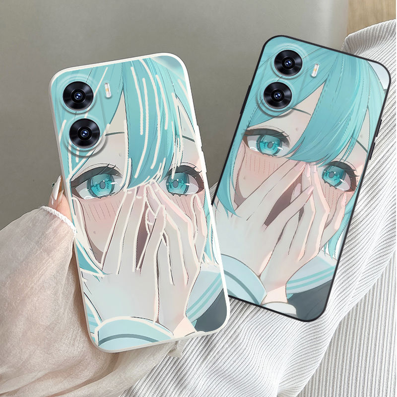 适用荣耀畅玩60/40/20/30/40plus/50plus手机壳超火爆款honor 50/50m二次元40c蓝眼睛30plus防摔40plus软胶套