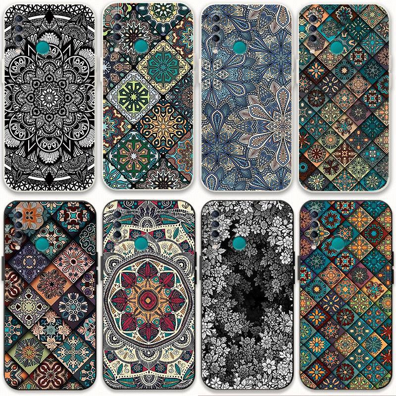 适用华为畅享9s手机壳花纹图腾PO