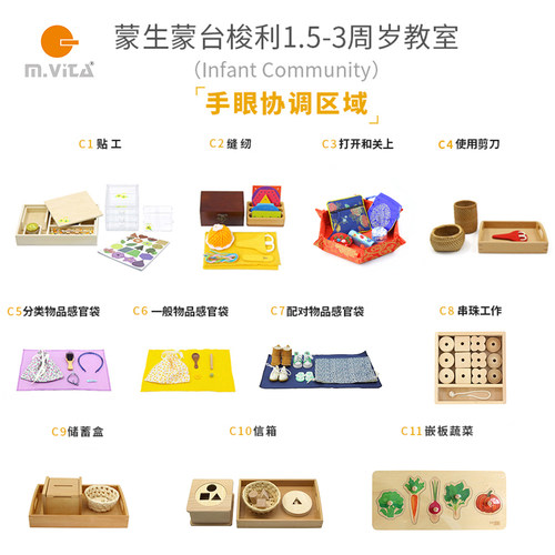 蒙生教具手眼协调套装2023新款IC
