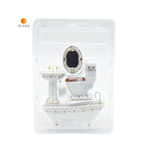 浴室模型蒙生仿真语言教具马桶