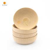 蒙氏教具蒙生教育蒙台梭利日常生活榉木实木小木碟 木头打蜡 迷你