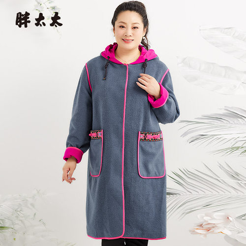 外套胖太太中国风风格韩版宽松