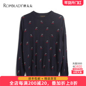 621100210 胖太太大码 直筒通勤蓝色针织打底衫 女装 针织衫 春秋新品