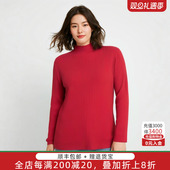 潮621307910 胖太太大码 新款 女装 半高领宽松罗纹上毛衣针织衫 春季