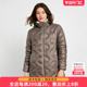 短款 胖太太大码 咖色连帽宽松羽绒服潮822411110 新款 时尚 女装 冬装