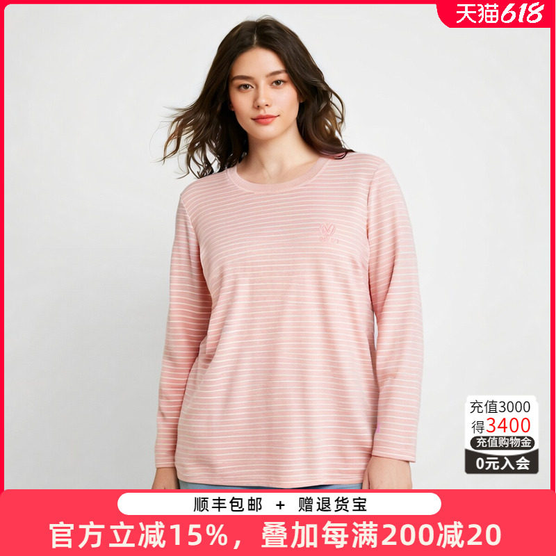 休闲T恤条纹宽松时尚