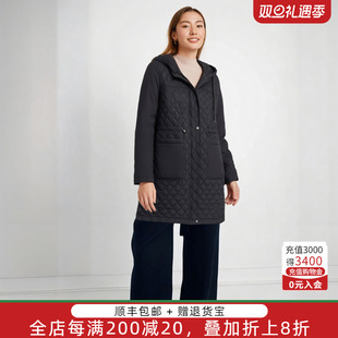 蓝色韩版 胖太太大码 新品 秋冬季 纳格连帽薄棉服保暖823401311 女装