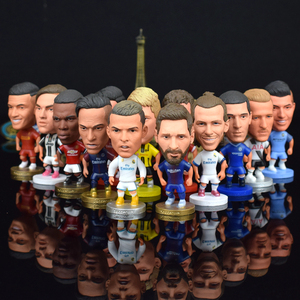 足球迷纪念品摆件 球星公仔玩偶 C罗梅西伊布穆勒曼联城皇马巴萨