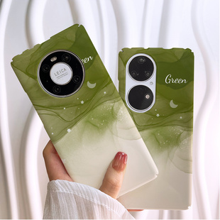 巷午 抹茶渐变适用于苹果14/12华为nova10vivox80/iqoo10/opporeno9/7/8荣耀80小米13/11ultra菲林亮面手机壳