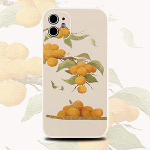 巷午 中式橘子用于苹果16/15/13p红米note14华为mate60/p70opporeno12p小米14u硅胶手机壳vivox200荣耀magic6