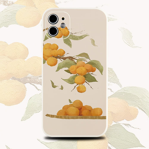 巷午 中式橘子用于苹果16/15/13p红米note14华为mate60/p70opporeno12p小米14u硅胶手机壳vivox200荣耀magic6