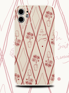 巷午 ins风涂鸦花朵适用于苹果16pm红米note14华为mate70p/opporeno13小米15/14/13硅胶手机壳vivos19荣耀200