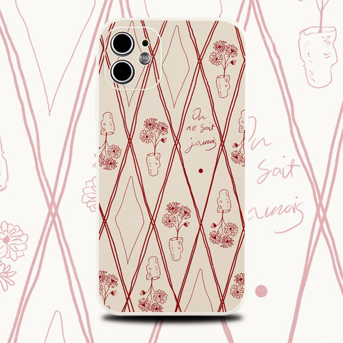 巷午 ins风涂鸦花朵适用于苹果16pm红米note14华为mate70p/opporeno13小米15/14/13硅胶手机壳vivos19荣耀200