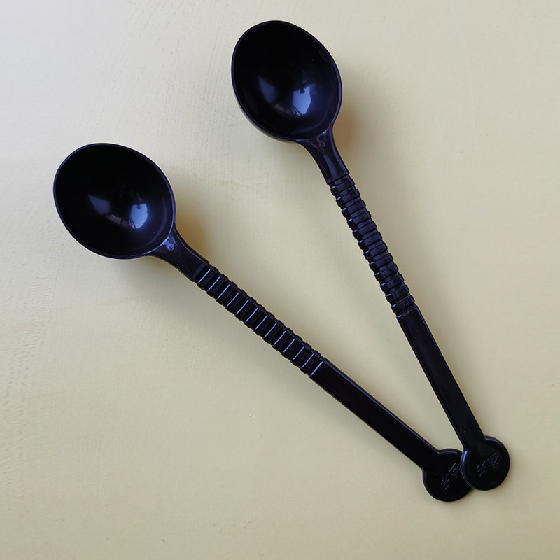 10g果粉勺塑料咖啡小勺子搅拌勺奶茶店量料粉勺长柄调料勺子